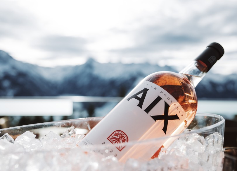 eisgekühlter Roséwein